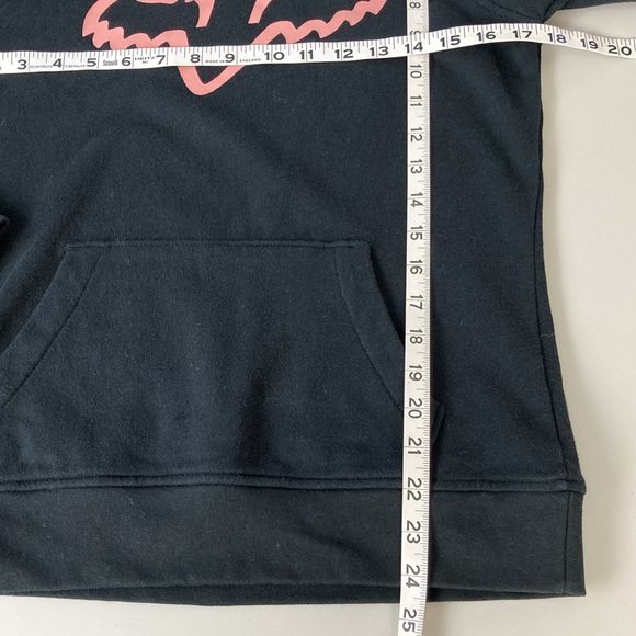 FOX Head Black Hoodie Sweatshirt With Graphic - Picture 7 of 11